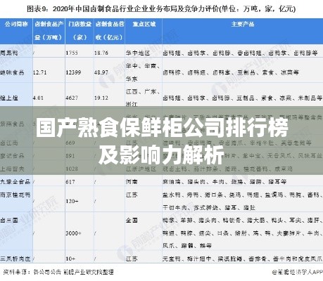 国产熟食保鲜柜公司排行榜及影响力解析
