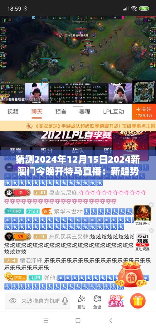 猜测2024年12月15日2024新澳门今晚开特马直播：新趋势下的马产业与文化盛宴