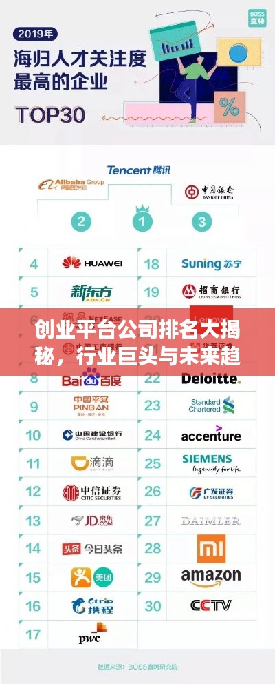 创业平台公司排名大揭秘，行业巨头与未来趋势展望