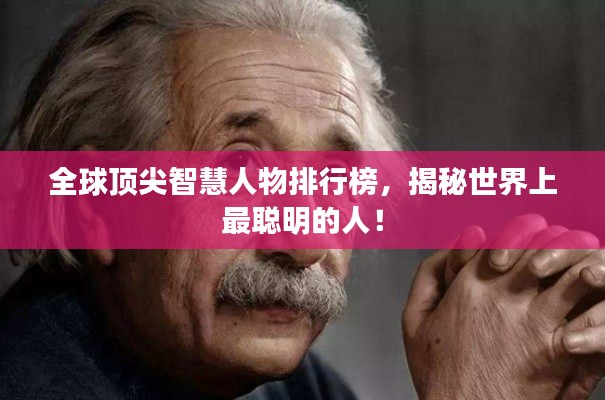 全球顶尖智慧人物排行榜，揭秘世界上最聪明的人！