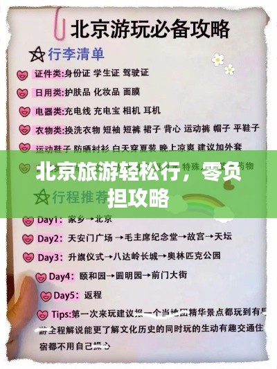 北京旅游轻松行，零负担攻略