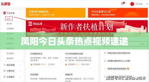 凤阳今日头条热点视频速递