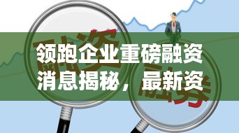 领跑企业重磅融资消息揭秘，最新资金动向一网打尽