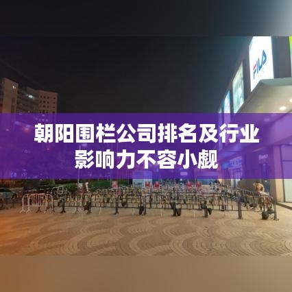 朝阳围栏公司排名及行业影响力不容小觑