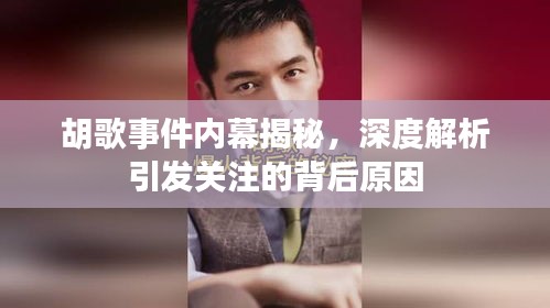 胡歌事件内幕揭秘，深度解析引发关注的背后原因