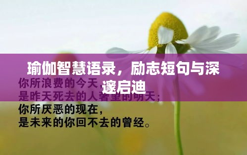 瑜伽智慧语录，励志短句与深邃启迪