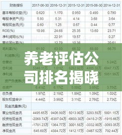 养老评估公司排名揭晓，行业影响力与选择指南