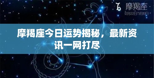 摩羯座今日运势揭秘，最新资讯一网打尽