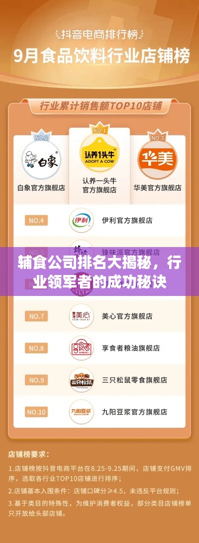 辅食公司排名大揭秘，行业领军者的成功秘诀